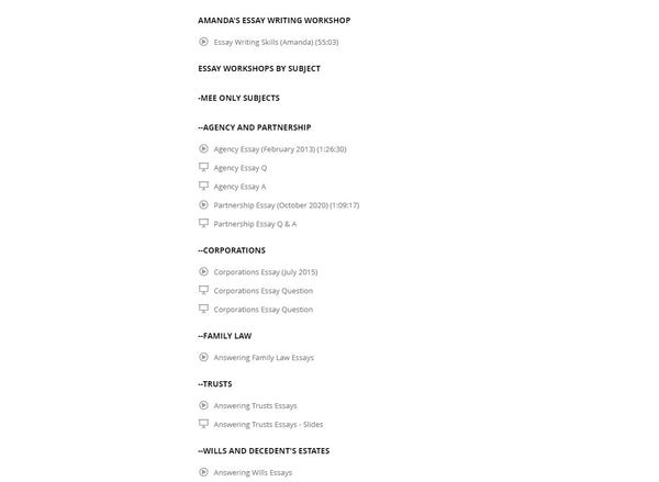 Virtual Bar Exam Essay Tutor