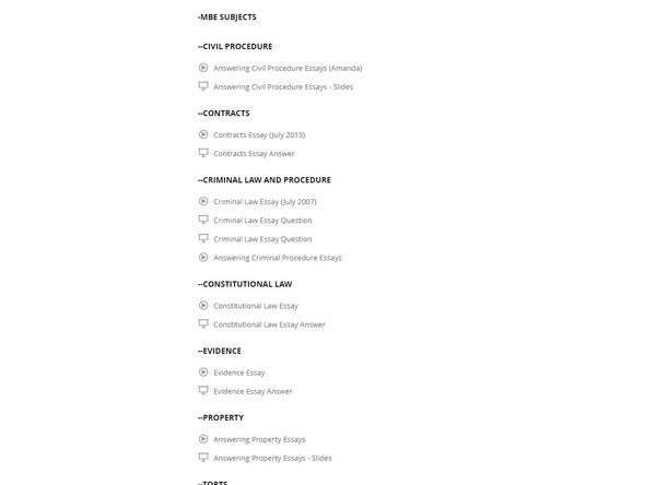 Virtual Bar Exam Essay Tutor