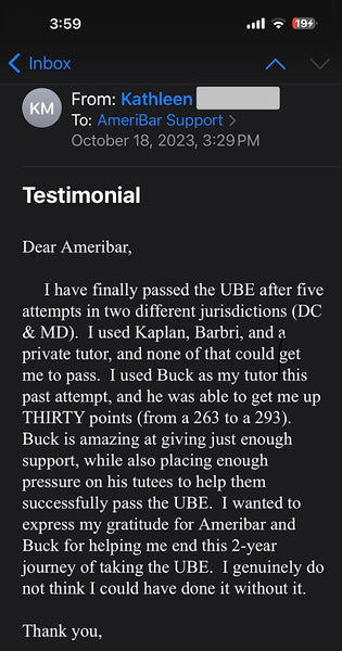 Bar Exam Tutoring Sessions