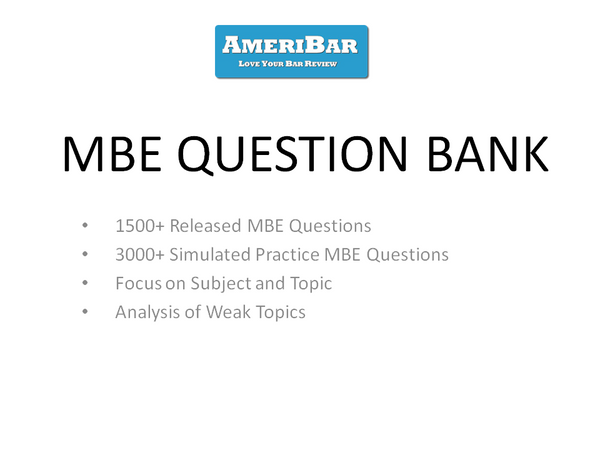 Streamlined Bar Exam Course